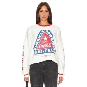 NWT The Laundry Room Women’s American Downhill Ski Team Sweatshirt White Red